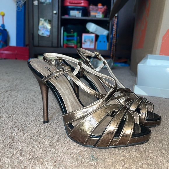 Qupid brown heels - Picture 3 of 4